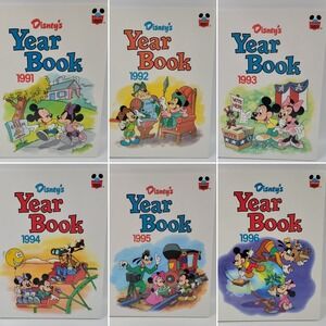 Disney's‎ Wonderful World of Reading Year Book 1991-1996 90s Lot Of 6 VTG